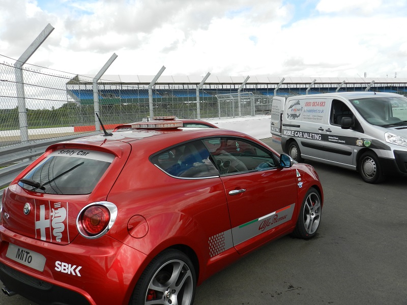 Autovaletdirect Franchisee Richard Keen attends the World Superbike event at Silverstone August 2012 