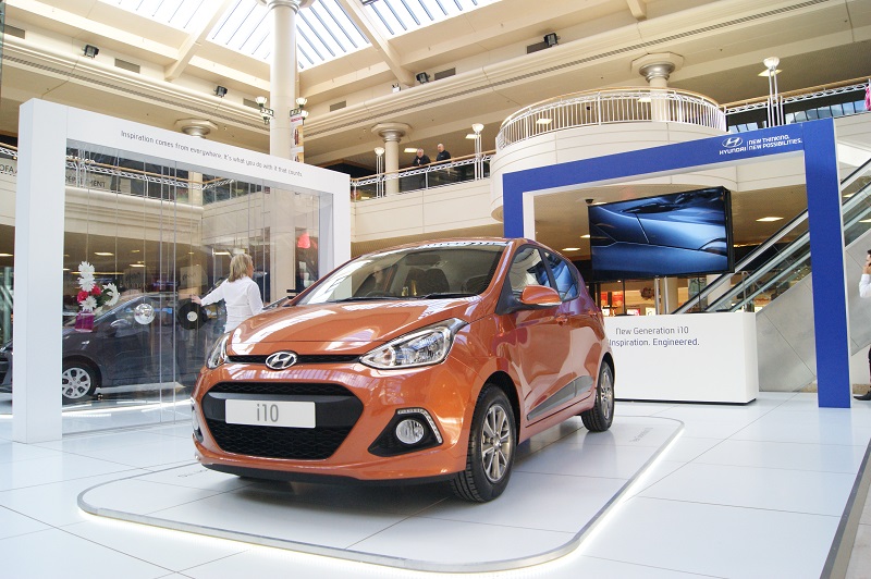 Autovaletdirect franchisees help with a National promotion for the launch of the new Hyundai i10
