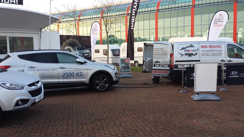 Autovaletdirect supply event valeting services for Hyundai at the Caravan and Motorhome show