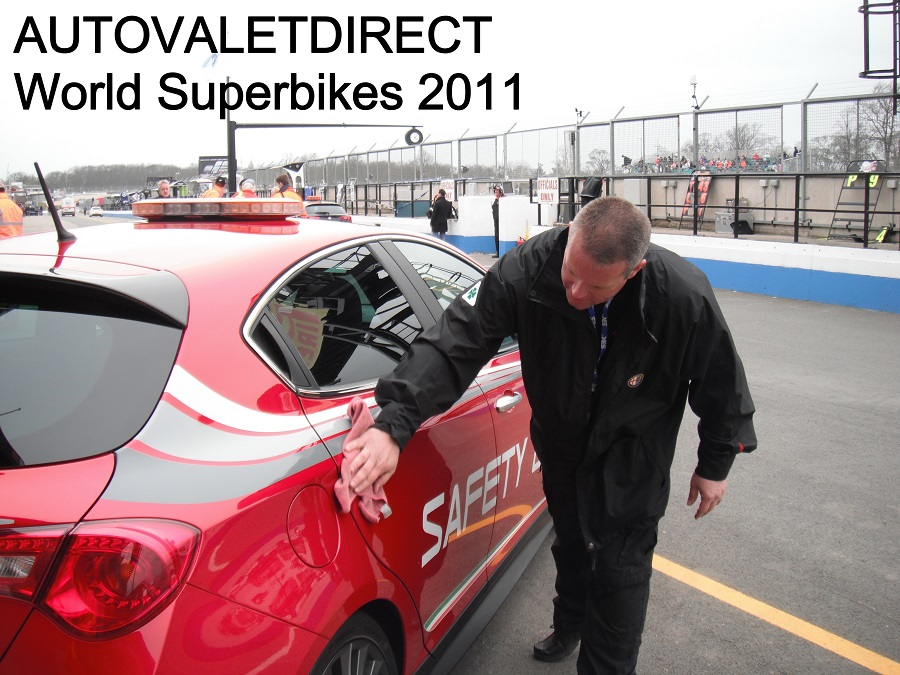 Autovaletdirect franchise owner attends World Superbike Event, Donington Park.