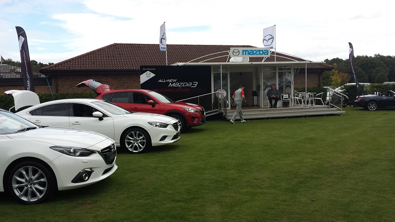 Autovaletdirect deliver services at the PGA senior tour for Mazda at Woburn