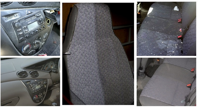Car interior valeting and cleaning