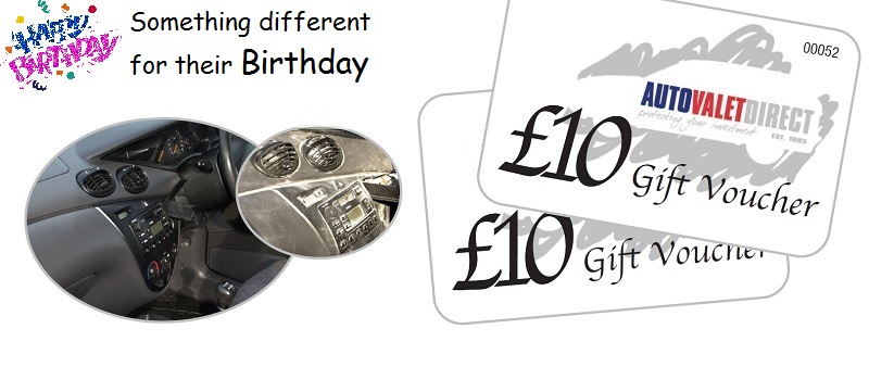 Birthday Car Valeting Gift Vouchers