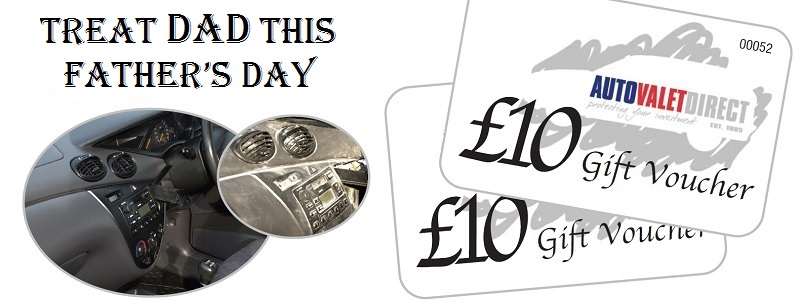 Fathers Day Car Valeting Gift Vouchers