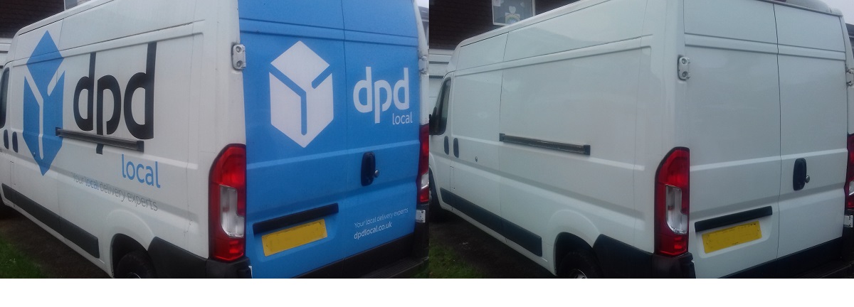 Vehicle graphics and sign writing removal