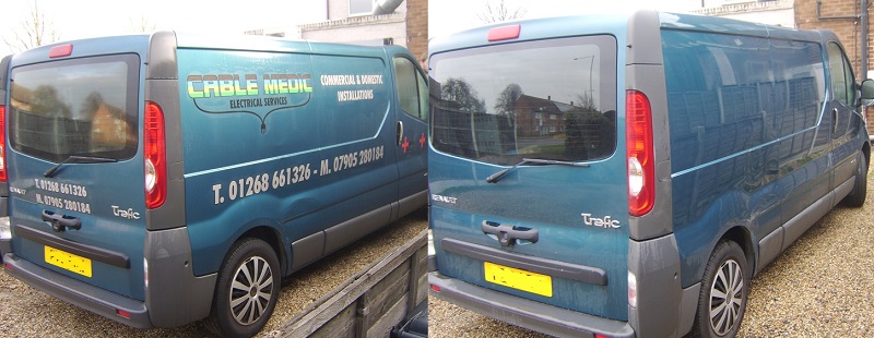 Vehicle graphics and sign writing removal in Essex
