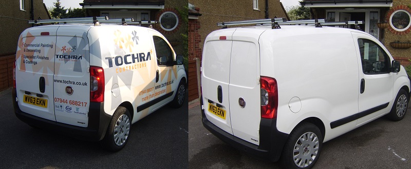 Vehicle graphics and sign writing removal in Kent